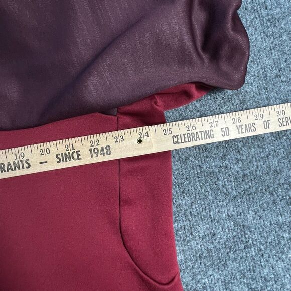 Nike Therma-Fit Hoodie XL Red Maroon Colorblock Sweatshirt Jacket Men’s Training - Picture 7 of 14